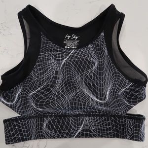 My Sky Black Dance Cropped Top